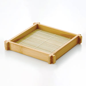 100% plateaux en bambou de couleur suie naturelle plateau de service japon ustensiles de cuisine fournitures - Product Image 3