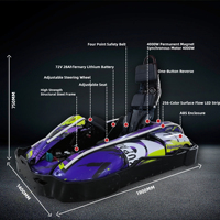 Go-Kart Eléctrico Monoplaza de 4000W para Adultos y Adolescentes, 72V, Motor Central, Drift, 70KM/H, Alquiler Comercial, Entretenimiento
