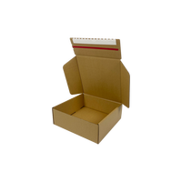 Boîte en carton ondulé pour abonnement, emballage d'expédition, taille personnalisée, logo imprimé, design pliable en papier kraft, livraison e-commerce