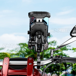 ที่วางโทรศัพท์มือถือแบบมัลติฟังก์ชั่น 12V สำหรับมอเตอร์ไซค์ พร้อมแท่นชาร์จไร้สาย สำหรับโทรศัพท์มือถือขนาด 4.0-7.0 นิ้ว - Product Image 6