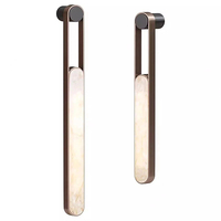Appliques murales en marbre de luxe moderne pour couloir d'hôtel, éclairage décoratif pour chambre et salon
