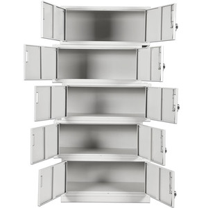 Armoire de classement métallique verrouillable à 5 sections pour l'organisation des documents - Product Image 3