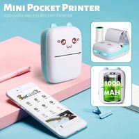 Mini Imprimante Thermique Portable Sans Fil Compacte pour Étiquettes, Photos et Autocollants, Machine à Stickers