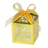 Boîte à bonbons de mariage élégante de style européen, à motifs ajourés, avec fenêtre découpée en papier, boîte cadeau pour chocolats, modèle fabriqué en Chine