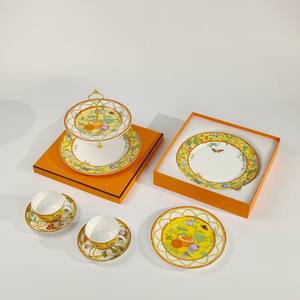 Promotion : Assiette à dîner en porcelaine jaune nordique et service de table en porcelaine - Product Image 1