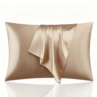 Taie d'oreiller rectangulaire en polyester de couleur unie, texture soyeuse et fraîche, douce et agréable pour la peau, ensemble de literie pour la maison (design moderne et minimaliste)