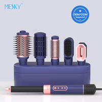 Brosse chauffante à air chaud MK-327B avec moteur sans balais, 3 réglages de chaleur et de vitesse, fer à boucler