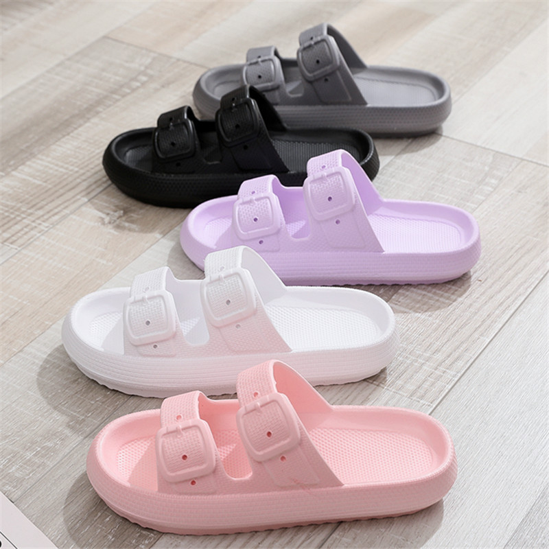 New Thick Platform Bathroom Home Slippers Women Men Eva Outdoor Slides Sandals