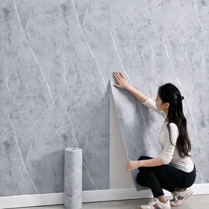 peel and stick texture soft self-adhesive pe foam wall panel 3d marble pattern mural wallpaper