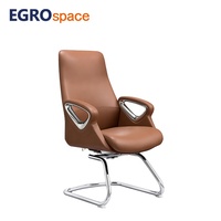 Chaise de bureau en cuir EGROspace pour fournisseur, mobilier de direction, visiteur, manager, cadre supérieur, formation et réunion