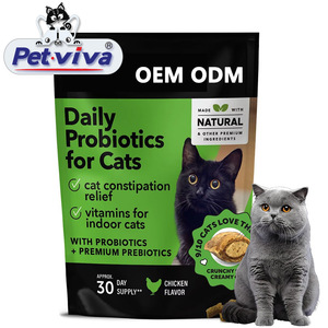 100% Tự Nhiên Chăm Sóc Sức Khỏe Pet Probiotics Ruột Sức Khỏe Miễn dịch Tiêu hóa Mềm Nhai Mèo Bổ Sung Với Dầu Cá Lecithin Prebiotics - Product Image 1