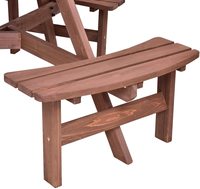 Grande table de pique-nique ronde en bois pour l'extérieur avec bancs et trou pour parasol - Ensemble de salle à manger de luxe pour patio, jardin, parc, pub et cour arrière