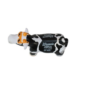 PU Cow With Glasses High <b>Rebound</b> Foam Toy Animal Figure - Product Image 4