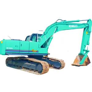 Used high quality cheap price Kobelco sk200 excavator secondhand crawler equipment construction digger 20ton machinery