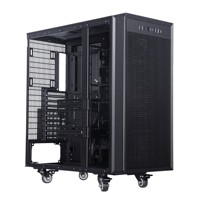 Caja de computadora SAMA PC de vidrio templado ATX CPU Gaming Gabinete de PC de escritorio Chasis de computadora con pantalla