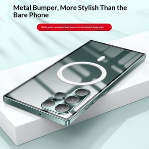 Funda Magnética Mate para Samsung <span class=keywords><strong>Galaxy</strong></span> S24/S26 con Protector de Cámara y Diseño Metálico, Accesorios para <span class=keywords><strong>Smartphone</strong></span> - Product Image 3