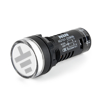 Indicateur lumineux numérique rouge-vert 22 mm AC/DC 230 V, montage sur panneau 22 mm, bicolore, pour panneau de commande électrique