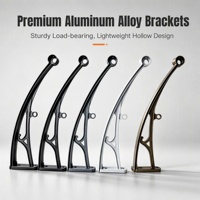 Support de auvent en alliage d'aluminium pour porte, abri de pluie et pare-soleil en polycarbonate