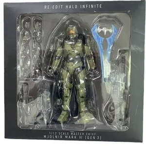 Figura de Master Chief de HALO 5 de IXSPY Sentinel, Figura de Acción Articulada a Escala 1/12 de Halo <span class=keywords><strong>Infinite</strong></span>, Modelo Coleccionable - Product Image 2