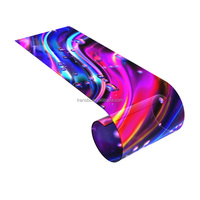 Película Led transparente flexible adhesiva Pantalla a todo color Película Led transparente para ventana de vidrio interior
