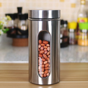 Stainless Steel Jars Lids - <b>Kitchen</b> Canisters, Glass <b>Containers</b> for Food <b>Storage</b> With Lids, Airtight F - Product Image 5