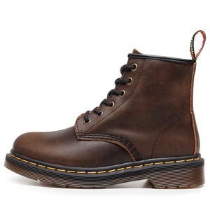 Color <b>Leather</b> Ankle Boots Round Toe Lace-Up Rubber Outsole EVA Midsole Boot Style All Seasons Wholesale - Product Image 3