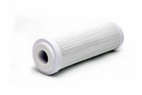Cartouche filtrante plissée de haute qualité en charbon de coco NSF42 avec bloc de charbon composite pour la réduction en une seule étape du chlore et de la turbidité