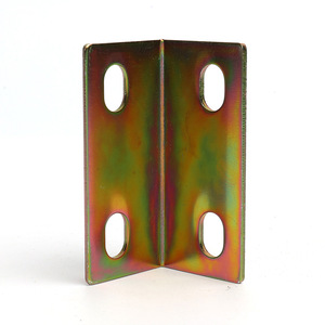 L-Shaped Right Angle <b>Bracket</b> Steel Color Plated Durable Furniture Connector <b>Shelf</b> Support - Product Image 1