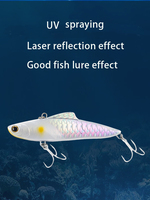 Leurre de simulation pulvérisable VIB pour toutes les couches d'eau, appât artificiel réfléchissant au laser avec écailles de poisson intégrales