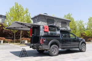 Caravana Deslizable de Aluminio con Tienda de Campaña Desplegable, Capacidad de Carga de 500 kg, Capacidad para 2 Personas - Product Image 4