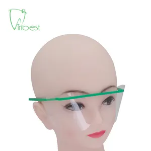 Hot Selling Einweg verstellbare Dental Full Plastic klare Gesichts schutz Hersteller Schutzbrille