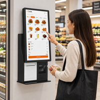 Kiosque de paiement tactile 15,6 pouces, kiosque de commande automatique, kiosque mural, kiosque de paiement sur pied, machine POS, kiosque de paiement en libre-service