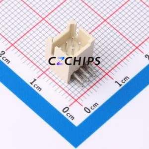 WAFER-PHB2.0-2*3PWZ Wire-to-Board Pin Header Bent Lead Through Hole,P=2mm Connector 2x3P 2mm Right Angle Insert PHB - Product Image 1