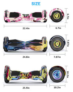 Monopatines Eléctricos Potentes y Rápidos para Adultos, <span class=keywords><strong>Hoverboard</strong></span> con Altavoz y Ruedas, Autoequilibrado, Giroscópico - Product Image 4