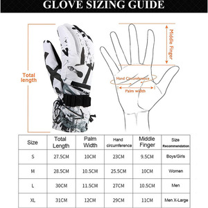 Touch Screen <strong>Ski</strong> <strong>Gloves</strong> Thick Non-slip Waterproof Winter Warm Outdoor Riding Mountaineering <strong>Men</strong> Women <strong>Gloves</strong> - Product Image 3