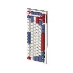 Clavier de jeu sans fil 2,4 G / Bluetooth / filaire, trois modes, clavier RGB, clavier de bureau silencieux, 79 touches, 1 bouton rotatif, pour PC portable