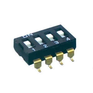 Pengaturan dip switch 8 P 8 pin smd dip saklar tombol dial contraves pitch 2.54MM lapisan emas grosir dan ritel