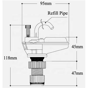<span class=keywords><strong>Anti</strong></span> Sifon Plastic Toilet Vulventieltank Reservoir Badkameraccessoires <span class=keywords><strong>Anti</strong></span>-Sifon Abs Vulventieltanks Toiletinlaatklep - Product Image 5