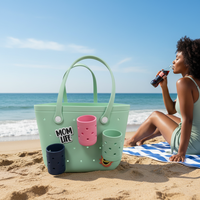 Organisateur portable professionnel écologique et sûr 2026 – Inserts de sac de plage en caoutchouc EVA robustes, durables et imperméables avec cintre