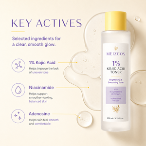 Tonique <span class=keywords><strong>Visage</strong></span> Anti-Taches à 1% d'Acide Kojique, Niacinamide et Adénosine – Hydratant et Lissant pour Soin Quotidien de la Peau – Marque Privée OEM ODM - Product Image 6