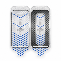 Protections d'écran en verre trempé anti-poussière à alignement automatique avec support sans poussière pour iPhone 18 17 16 15 14 13 Pro Max Plus Air