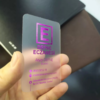 Nouveau lettrage transparent en plastique carte de visite côté impression nom personnalisé adhésion plastique PVC VIP cartes-cadeaux, cartes en plastique