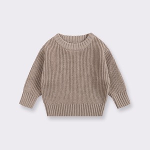 Automne hiver infantile enfant en bas âge garçons filles coton tricot couleur unie à manches longues <span class=keywords><strong>pull</strong></span> vêtements bébé <span class=keywords><strong>pull</strong></span> - Product Image 6