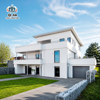 Villa en acier moderne à installation rapide, maisons préfabriquées modulaires, construction en acier léger pour villas et hôtels