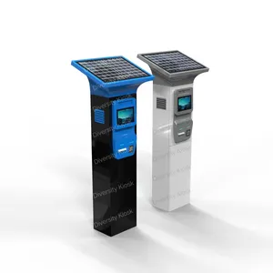 Barzahlung notizen Münzen akzeptieren automatisch Solar panel Außen zahlung Self-Service-Terminal-Gerät