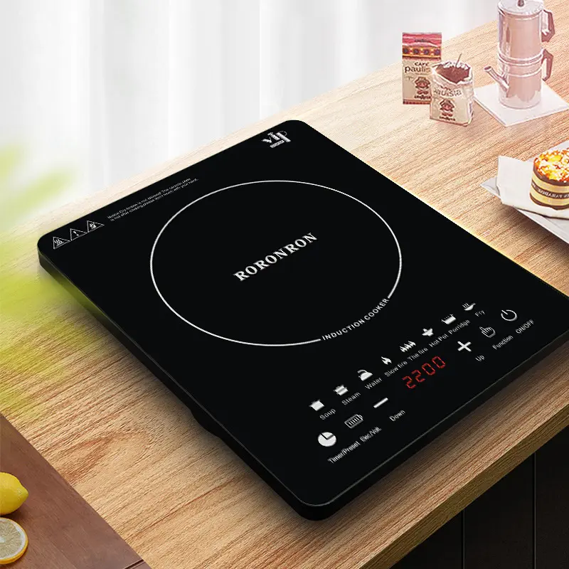 Réchaud électrique à commande tactile 2000w chauffant une cuisinière infrarouge radiante cuisinière à induction