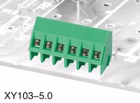 Connecteurs de circuit imprimé en cuivre nickelé de haute qualité 5,0 mm, bornier de câblage avec vis à 45 degrés, 10A 300V Max, ampérage continu