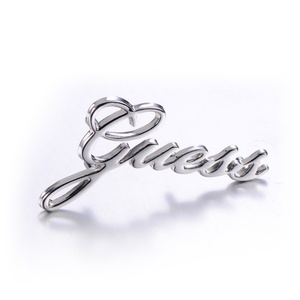 3D Effect <b>Letter</b> Pin <b>Metal</b> Label for Leather Bag - Product Image 5