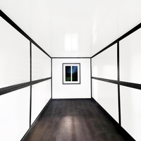 Maison pliante moderne de type Z, étanche, studio de jardin, bureau extérieur, maison modulaire préfabriquée à combinaison libre et portable