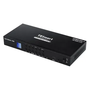 TESmart ODM 4x2 8输入2输出UHD usb-c型4K60hz 8端口4 PC支持RS232控制HDMI双显示器KVM开关